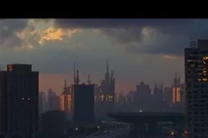 生态纪实河口的清晨剧照，晨雾中停泊的渔船与白鹭