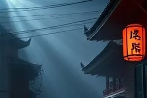 都市剧凌晨四点的收音机剧照，深夜直播间里的暖色台灯